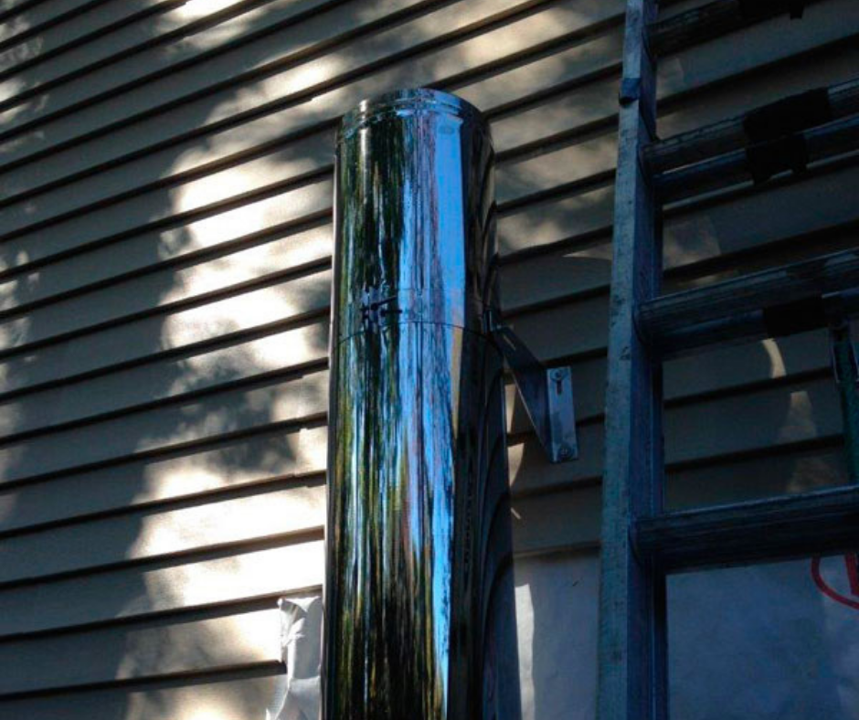 Chimney part before installation