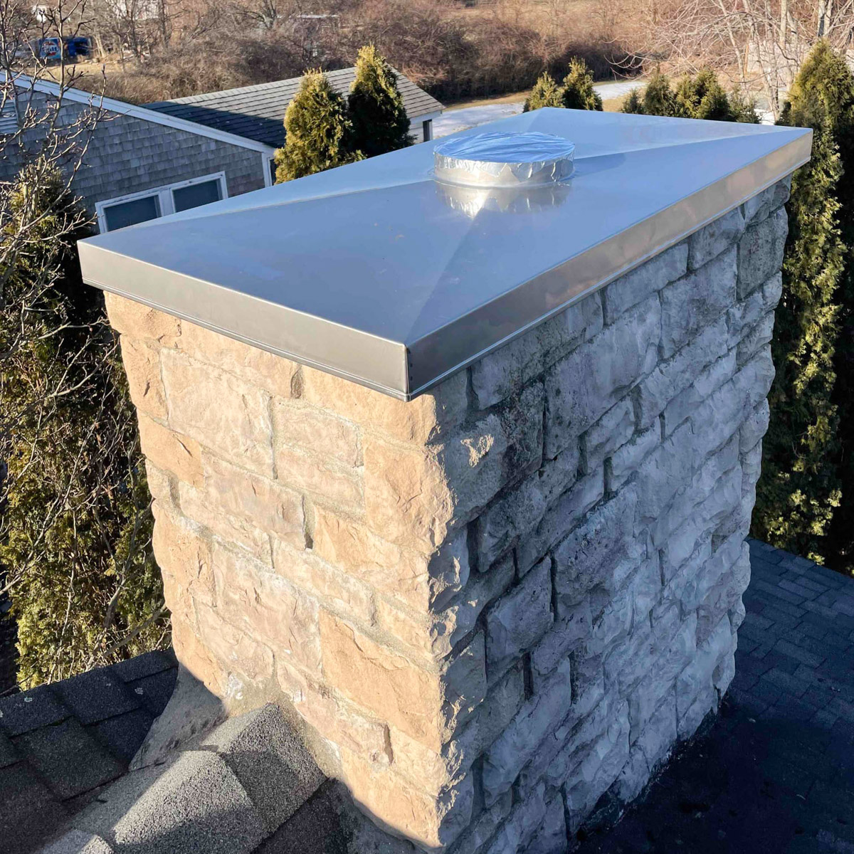 Protect your chimney with a chase cover in Westford & North Andover, MA