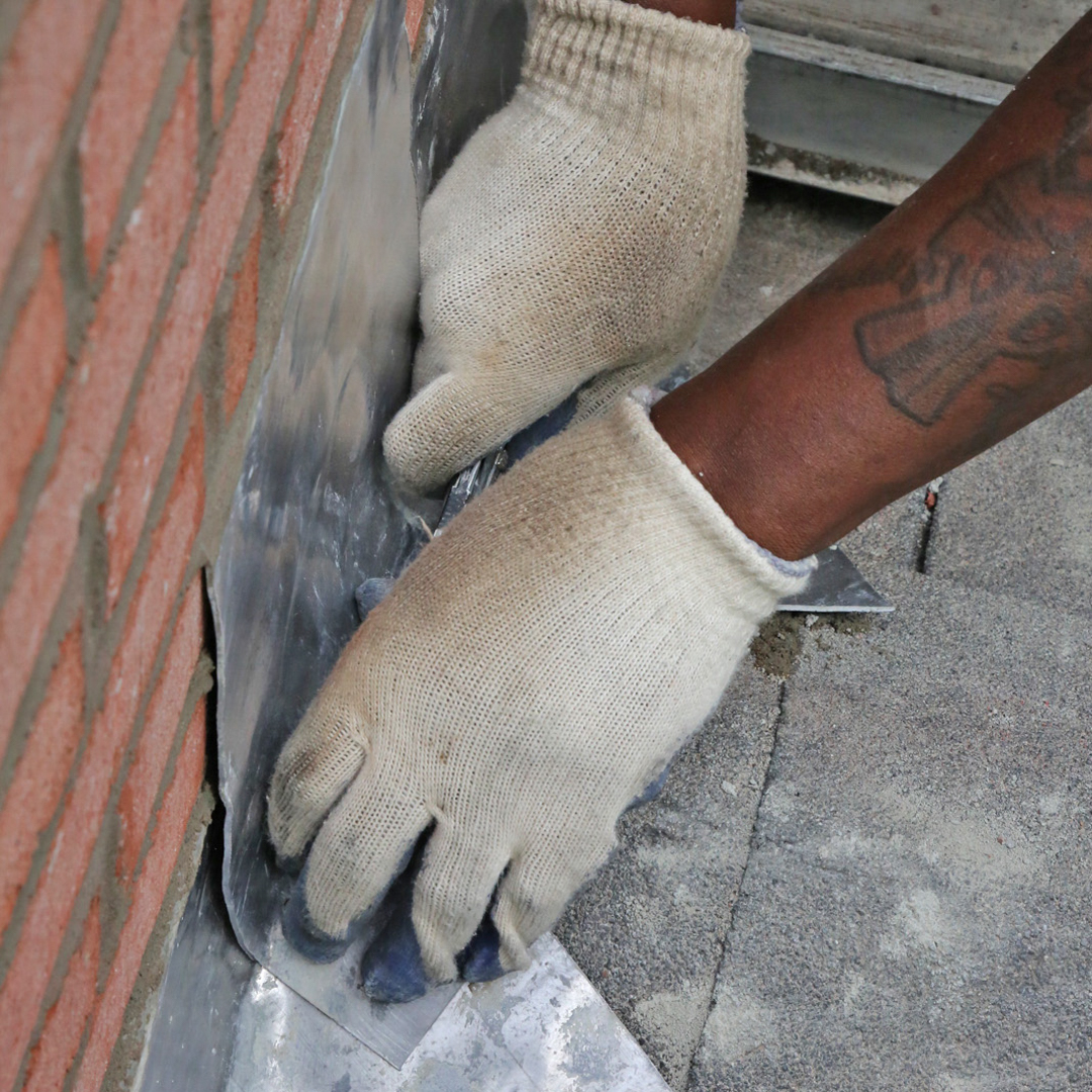 Installing new chimney flashing in Concord & Boston, MA