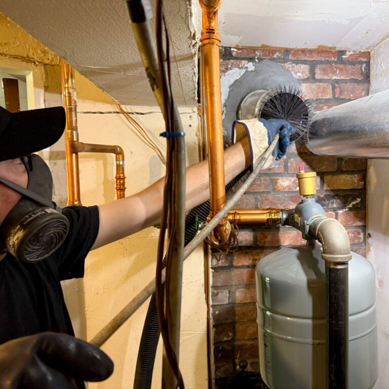 Oil and Gas Flue cleaning in Wellesley and Newburyport MA