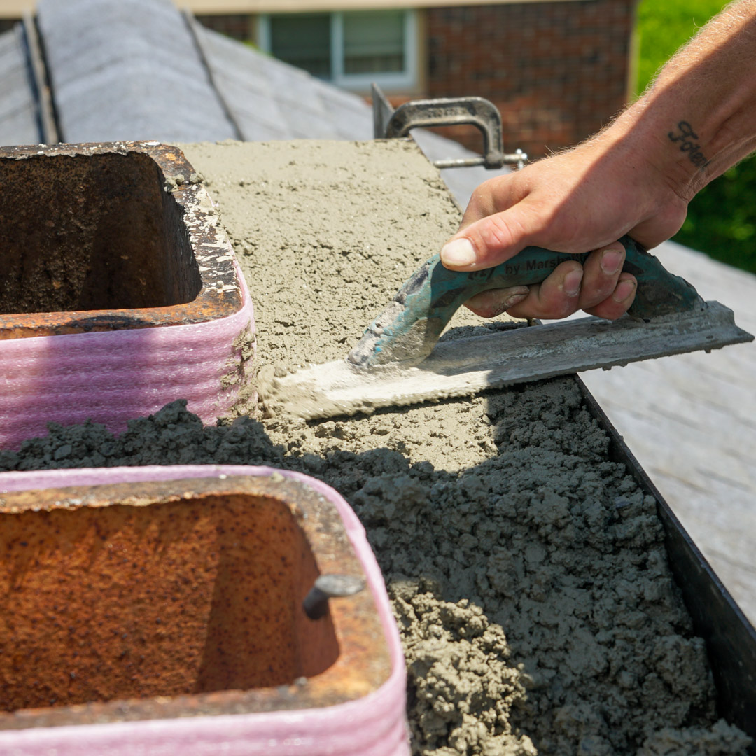 Professional chimney crown rebuilding in Groton & Newburyport, MA