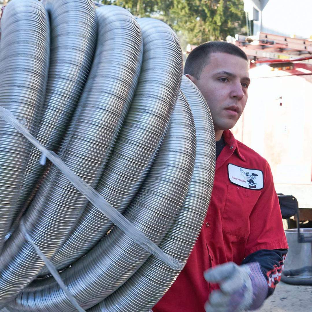 Improve chimney venting with a stainless steel liner in Westford & Concord, MA
