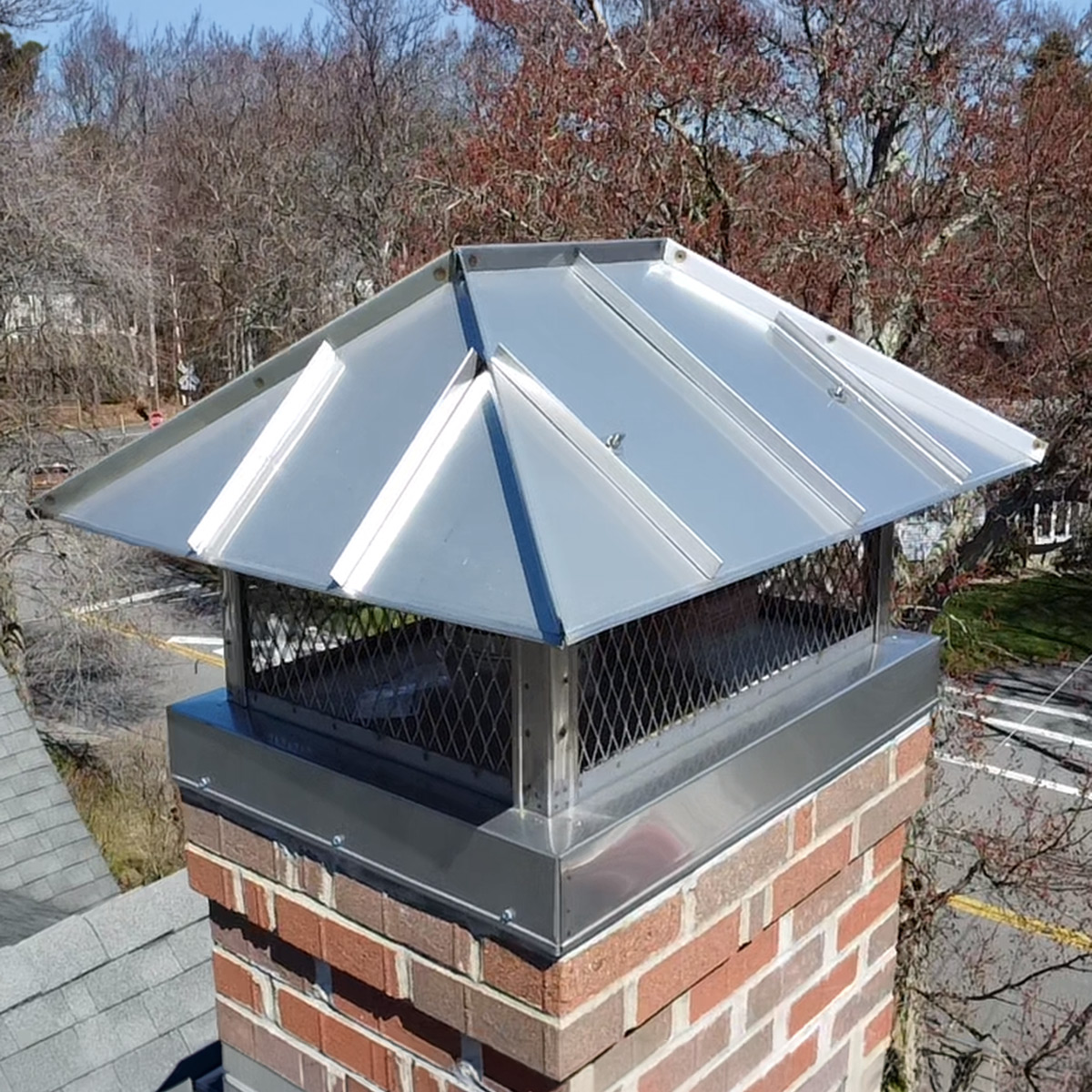 Custom chimney caps installed in North Reading & Boston, MA